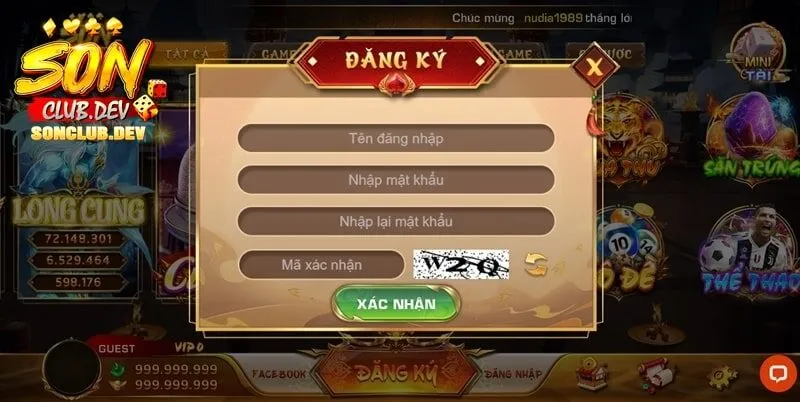 Người đăng ký tài khoản trên hệ thống phải từ 18 tuổi trở lên