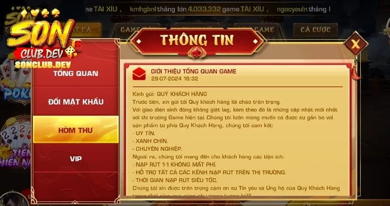 Người chơi cần nắm được các thông tin căn bản về chúng tôi